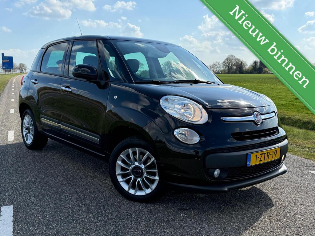Fiat 500 L 0.9 TwinAir Lounge 105pk | Pano, Gebruikt, Leder en Stof, Zwart, Origineel Nederlands