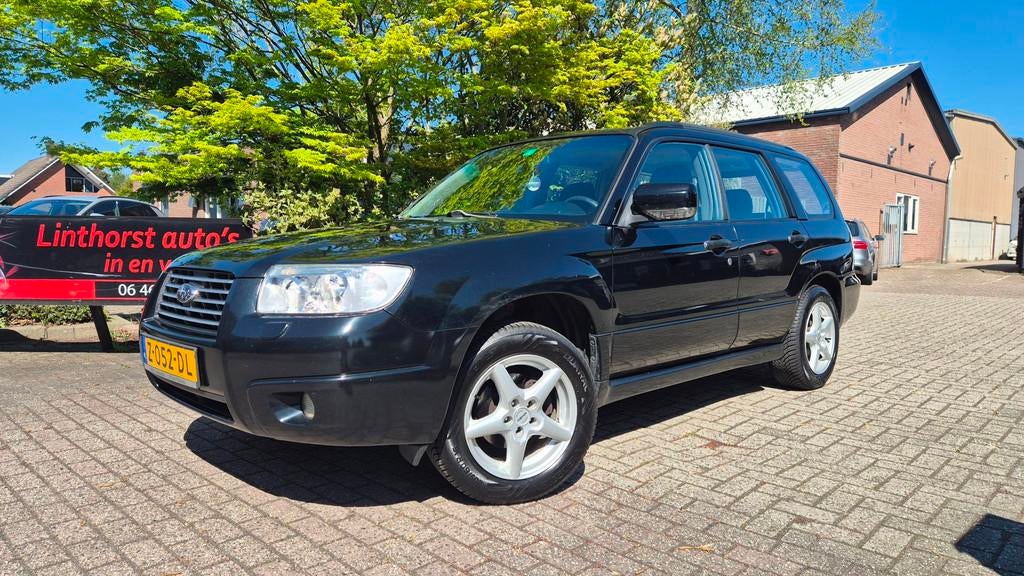 Subaru Forester 2.0 X LPG-G3-BJ 2006 AWD, Auto's, Subaru, 1994 cc, Stof, Gebruikt, Zwart
