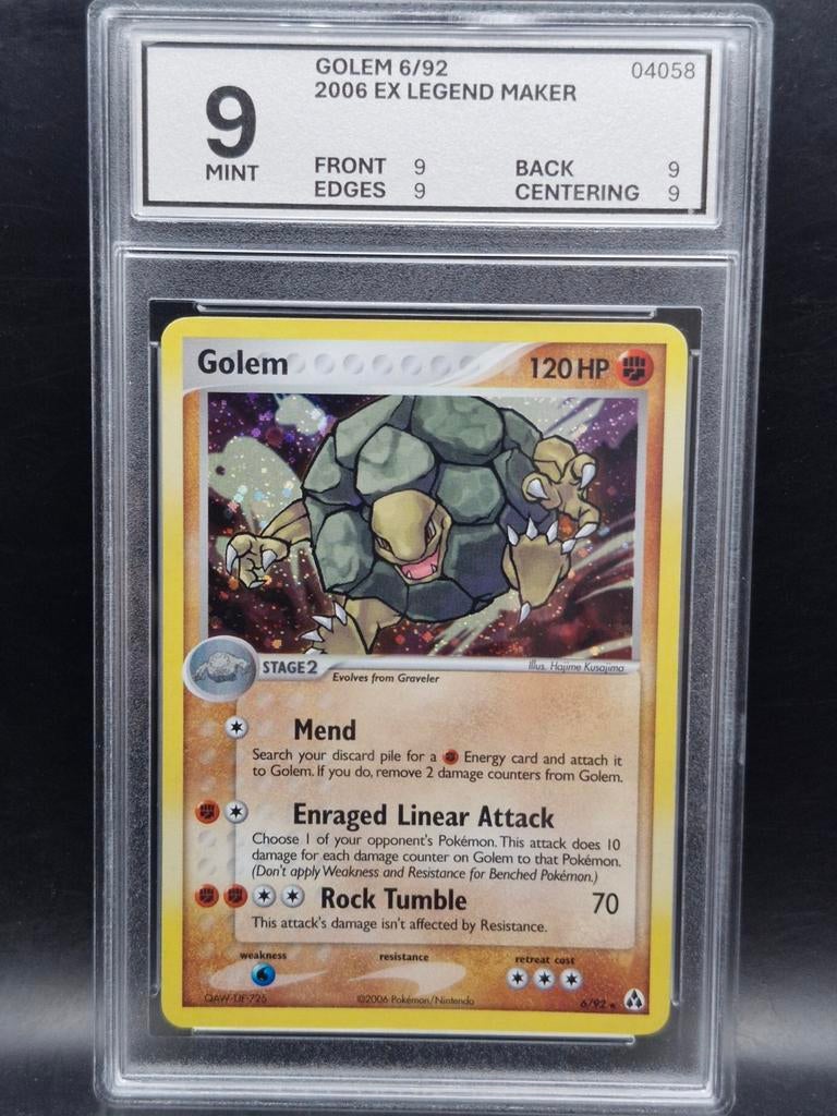 Golem 2006 ex legend maker #6 woetoe grading 9 mint, Verzenden, Zo goed als nieuw, Losse kaart
