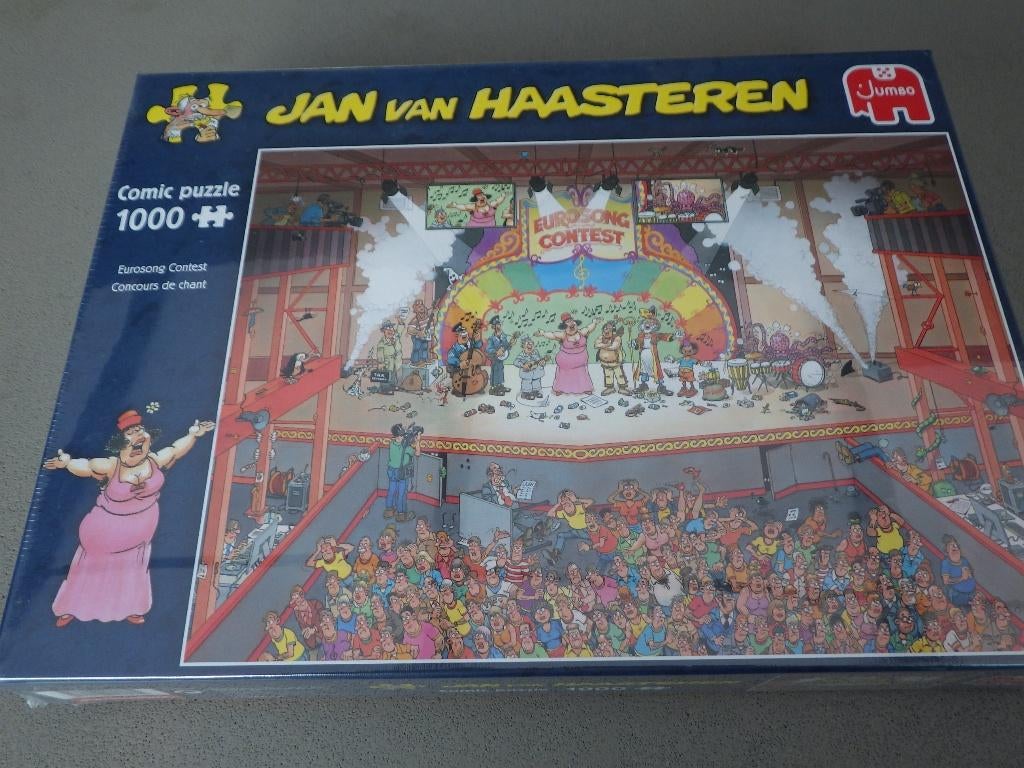 Jan van Haasteren Eurovisie Songfestival NIEUW, Ophalen of Verzenden, 500 t/m 1500 stukjes, Nieuw