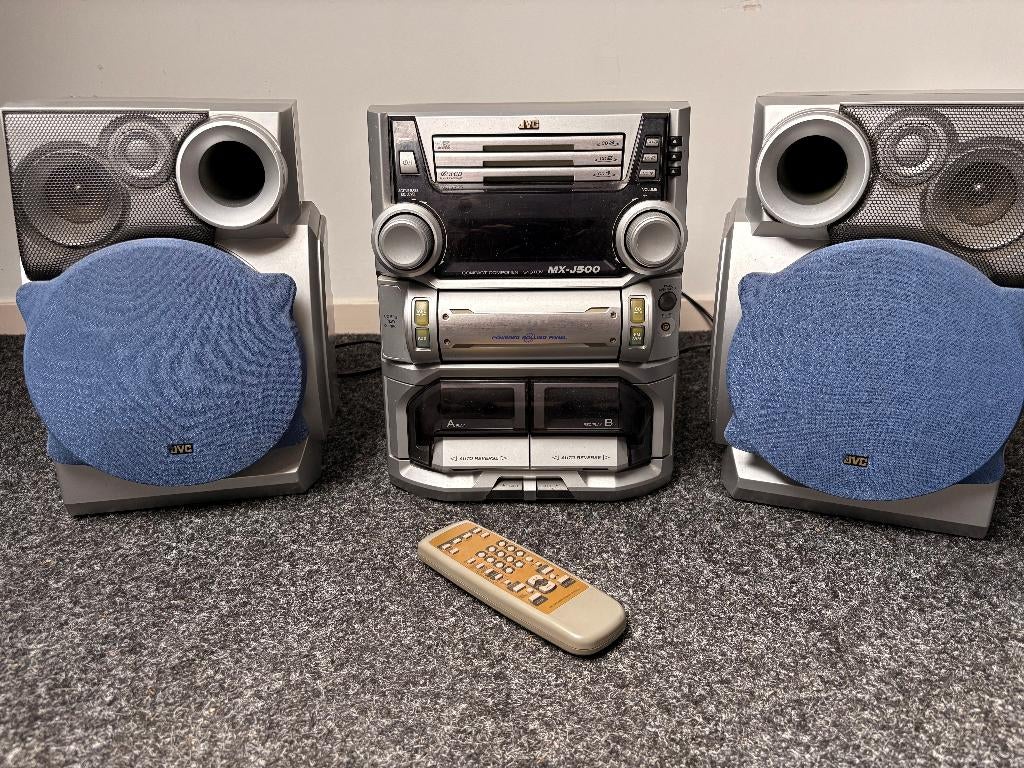 Stereoset JVC MX-J500, Audio, Tv en Foto, Stereo-sets, Ophalen, Gebruikt, Cassettedeck, JVC