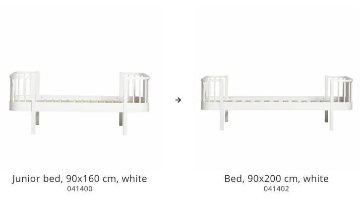 Oliver Furniture Omvormset Junior Bed naar Bed - Nieuw, Kinderen en Baby's, Kinderkamer | Bedden, Nieuw, 180 cm of meer, 85 tot 100 cm