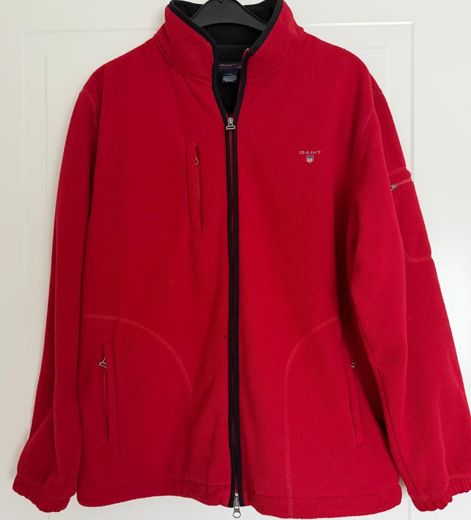 GANT fleece vest heren XL rood, Ophalen, GANT, Maat 56/58 (XL), Gedragen
