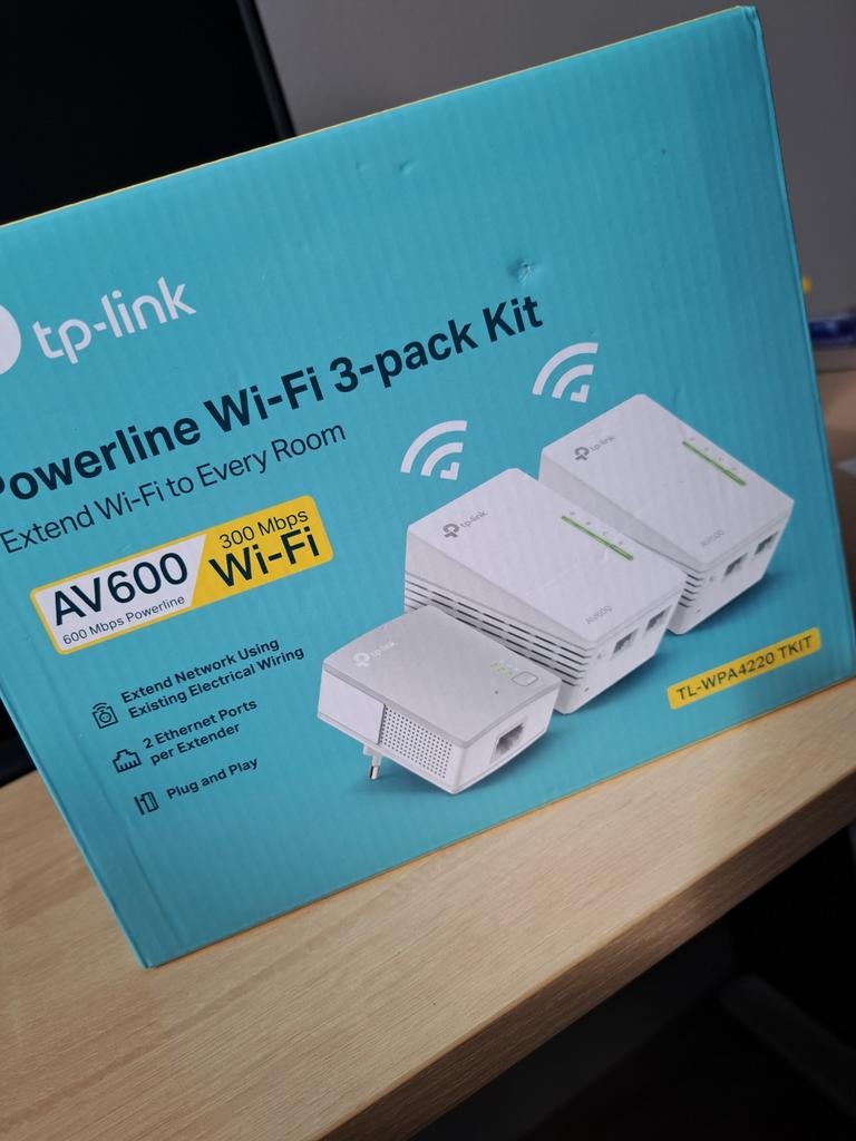Powerline wifi versterkers, Computers en Software, WiFi-versterkers, Ophalen of Verzenden, Gebruikt, Tp-link