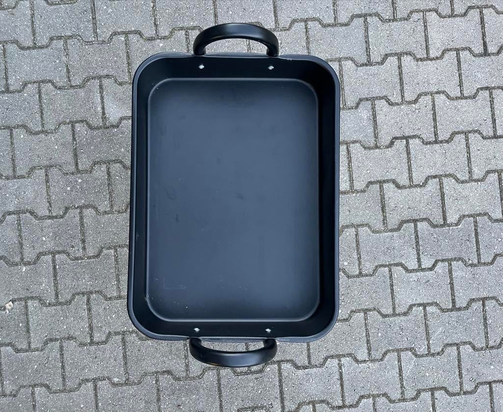 Zwarte metalen trolley met 3 niveaus en wielen, Huis en Inrichting, Ophalen, Zo goed als nieuw