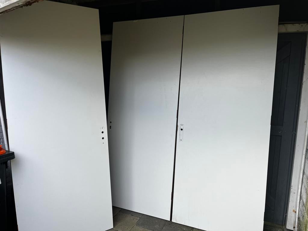 Stompe tubespaan HPL deuren 87,8/93x231,5cm, Ophalen, Gebruikt, HPL, 20 tot 50 mm