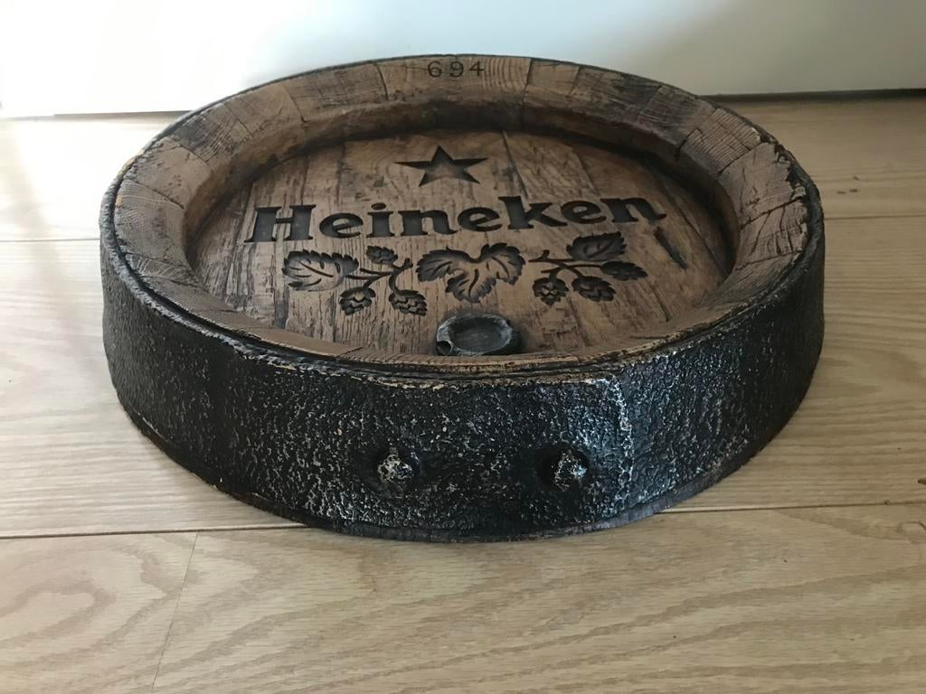 Heineken vatschild, Ophalen of Verzenden, Zo goed als nieuw, Rechthoekig, Kunststof