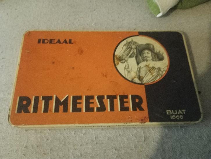 Oud Ritmeester sigarenblik, Verzamelen, Blikken, Ophalen of Verzenden