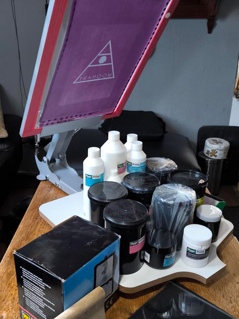 Complete Zeefdruk Set, Hobby en Vrije tijd, Ophalen, Zo goed als nieuw