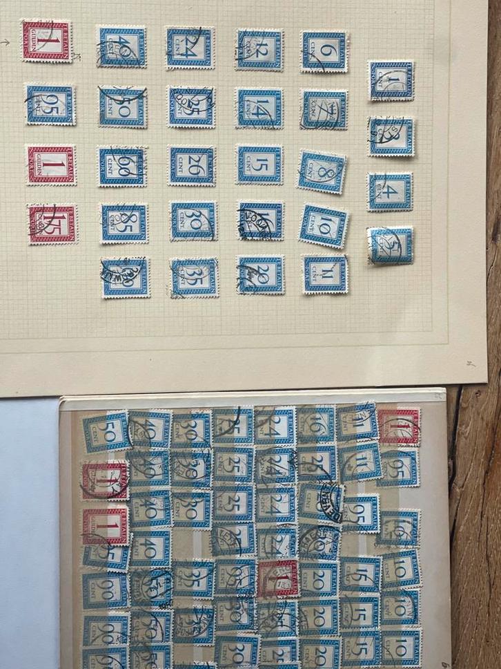 Kavel port 1947 Nederlandse Te Betalen Postzegels, Postzegels en Munten, Postzegels | Nederland, Gestempeld, T/m 1940, Ophalen of Verzenden