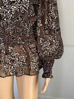 K23 Nieuw: Freebird maat 38=M blouse top grijs/zwart/wit, Ophalen of Verzenden, Zo goed als nieuw, Maat 38/40 (M), Grijs