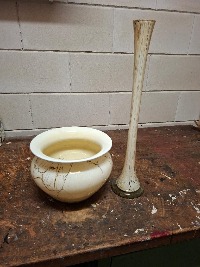 Compleet setje fidrio glazen vazen, Ophalen, Zo goed als nieuw