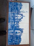 Delfts Blauw Tegeltableau Haven Tafereel, Antiek en Kunst, Ophalen