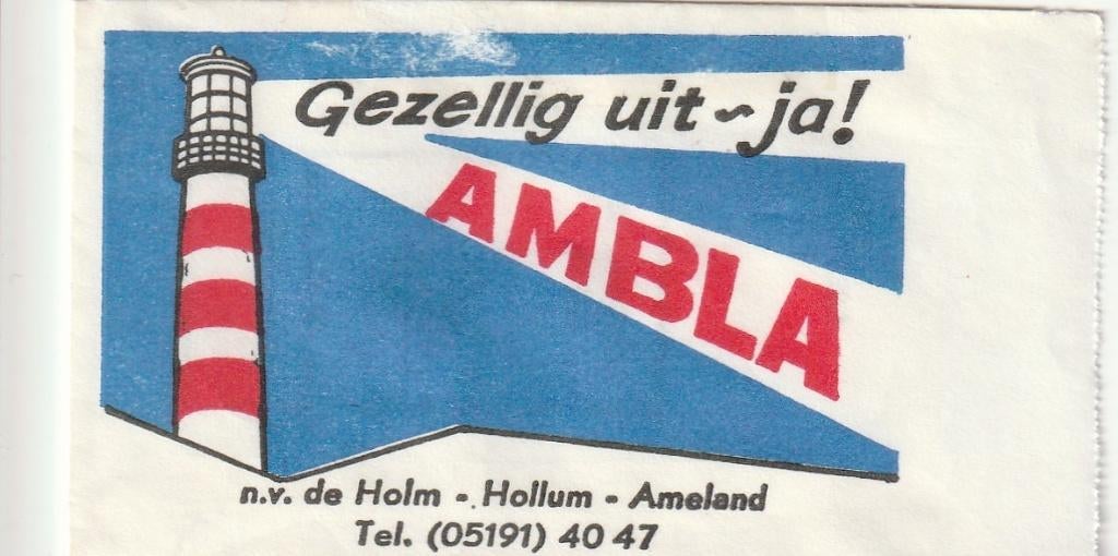 Suikerzakje #777 : Ambla Hollum Ameland, Verzenden, Nederland