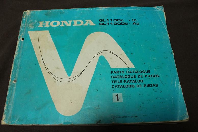 Honda GL1100 C Ic Dc Ac 1981 motorcycle parts catalogue, Motoren, Handleidingen en Instructieboekjes, Ophalen of Verzenden, Honda
