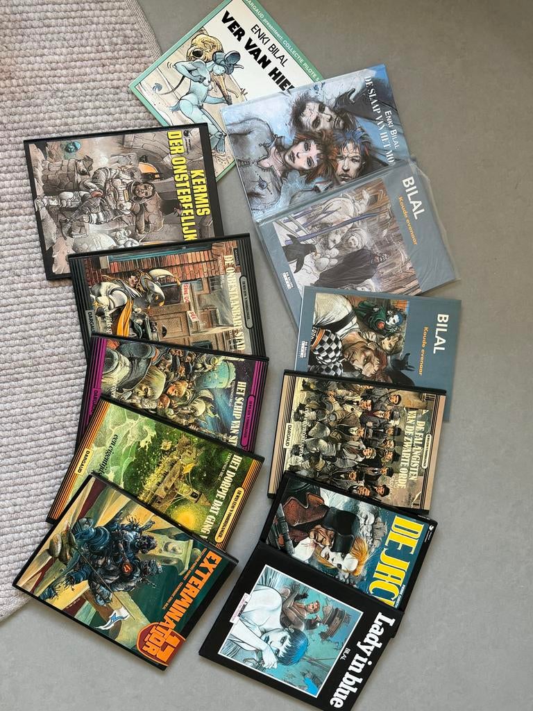 Grote stripverzameling: Tardi, Bilal, Jacobs, PEP’s, e.v.a., Boeken, Stripboeken, Meerdere stripboeken, Ophalen of Verzenden, Zo goed als nieuw