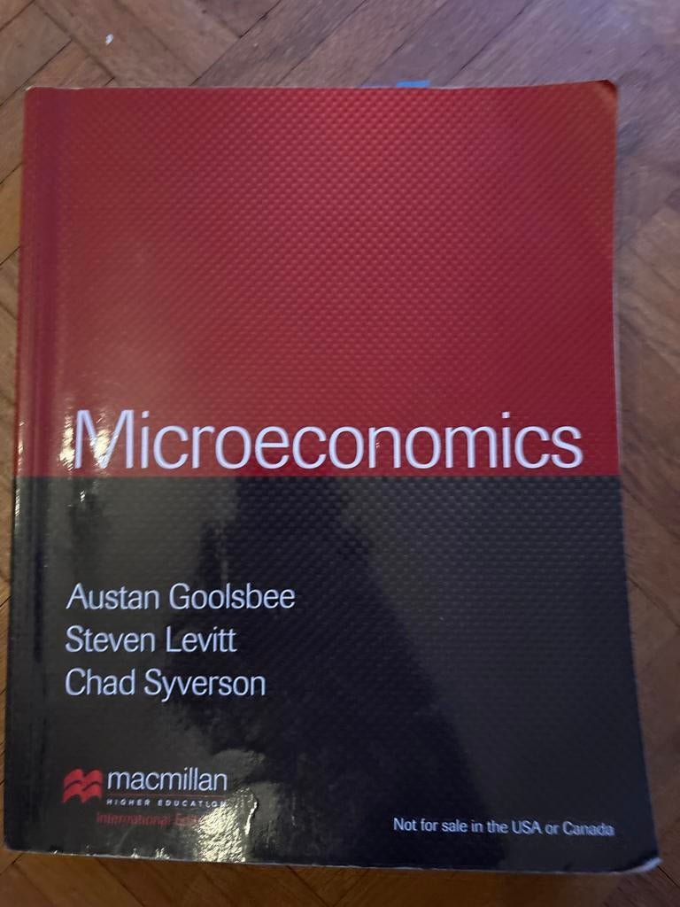 Microeconomics - Austan Goolsbee, Ophalen of Verzenden, Gamma, Gelezen, HBO