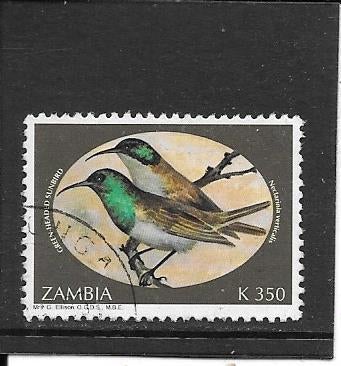 Zambia vogels, Postzegels en Munten, Postzegels | Afrika, Ophalen of Verzenden, Zambia, Gestempeld