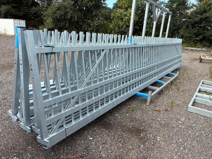 Schuifpoort Nieuw uit voorraad leverbaar!  8 mtr x 140 cm, Tuin en Terras, Tuinpoorten, Nieuw, Schuifpoort, IJzer, 100 tot 150 cm