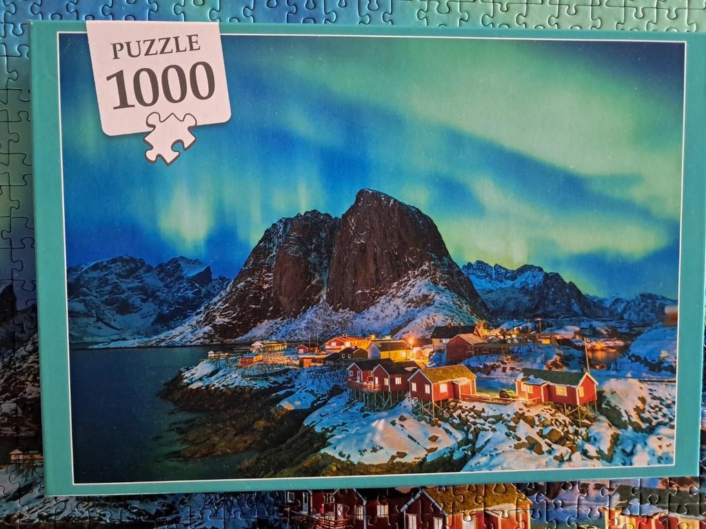 Legpuzzel 1000 stukjes Noorderlicht, Hobby en Vrije tijd, Denksport en Puzzels, Ophalen