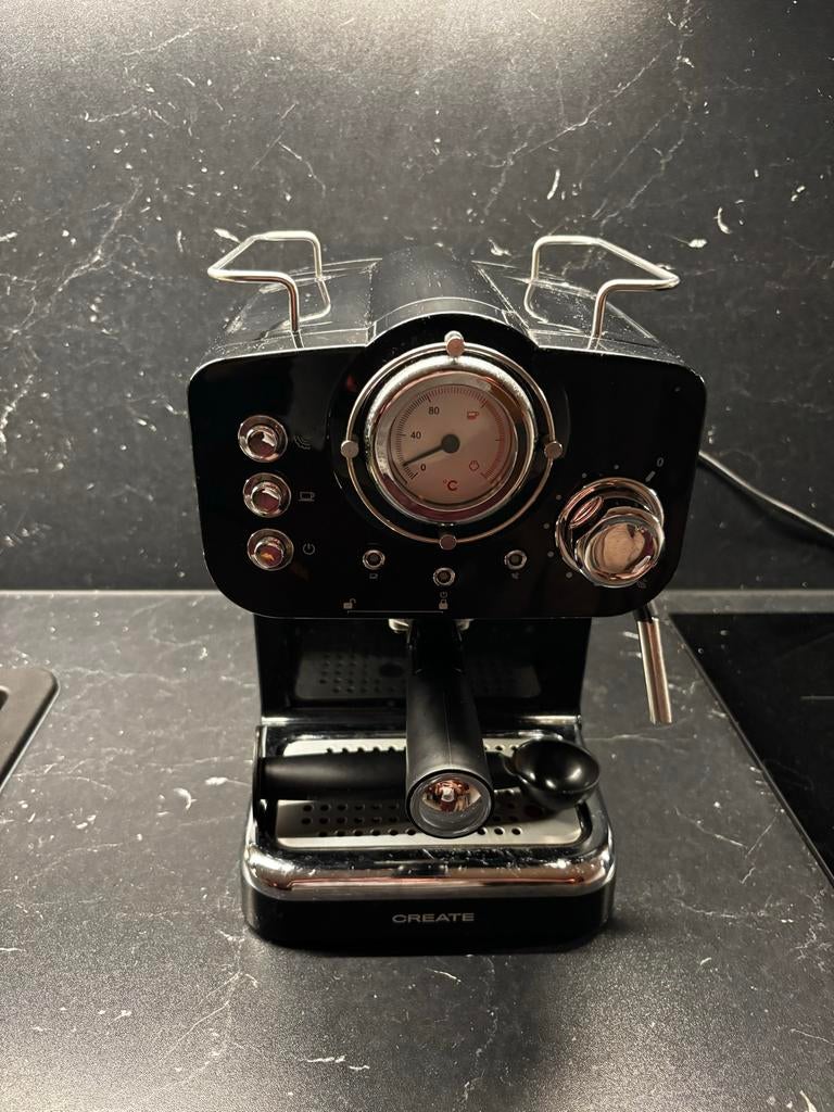 Retro CREATE Koffiemachine - Zo goed als nieuw, Ophalen, Zo goed als nieuw, Koffiemachine, Gemalen koffie
