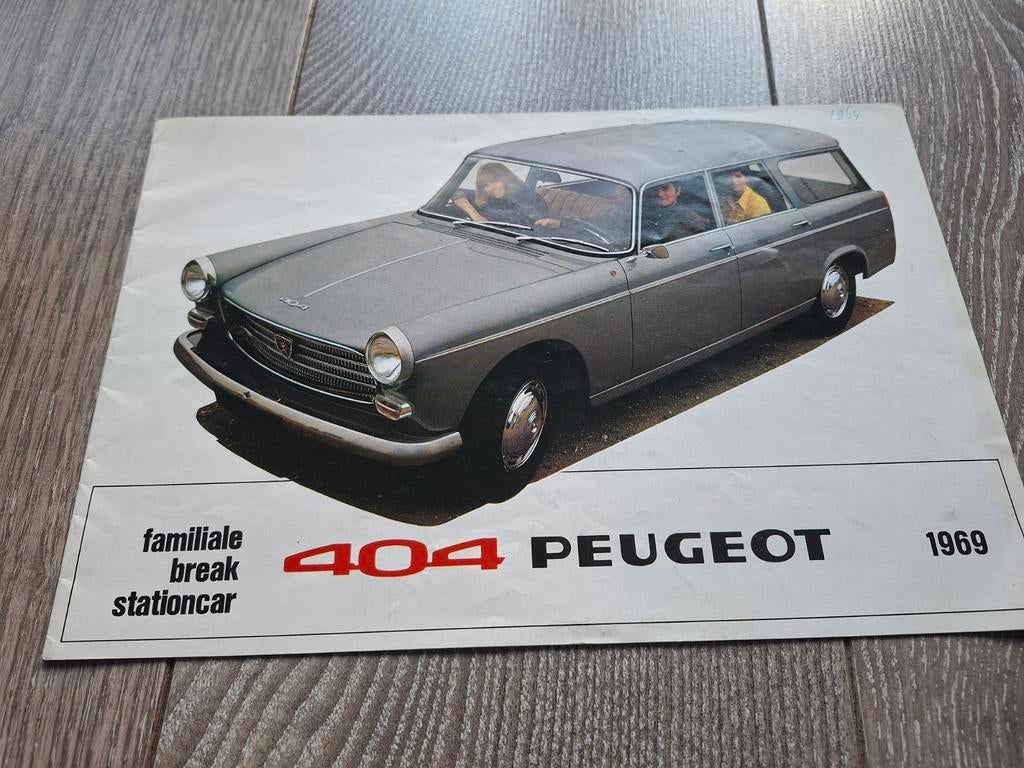 Peugeot 404 Familiale / Break / Stationcar 1969, Ophalen of Verzenden, Gelezen, Peugeot