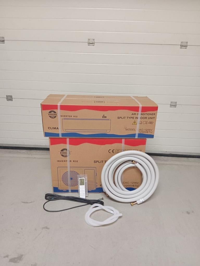 airco split unit 12000btu met wifi leidingset 4 meter, 3D, Witgoed en Apparatuur, Airco's, Koelen en Ontvochtigen, Timer, Nieuw
