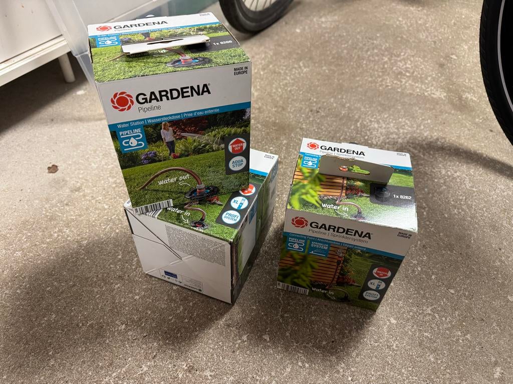 Gardena Pipeline set NIET GEBRUIKT, Ophalen, Nieuw, Tuinslangkoppeling