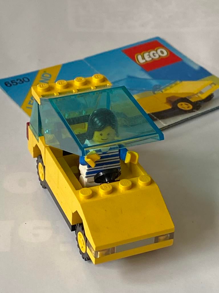 Vintage Legoland auto met plan 6530 lego 80 s, Kinderen en Baby's, Speelgoed | Duplo en Lego, Verzenden, Zo goed als nieuw