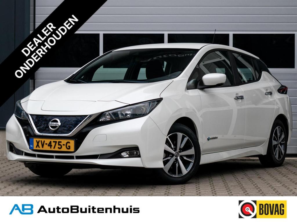 Nissan LEAF N-Connecta 40 kWh|SOH 90%|1e EIGENAAR|CAMERA|ADA, Gebruikt, 150 pk, Wit, Origineel Nederlands