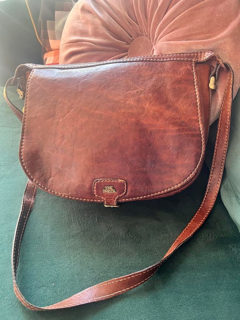 The Bridge postman tas, Ophalen, Gebruikt, Bruin, Schoudertasje