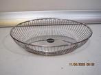 alessi draadmand ovaal rvs design 28,5 cm (385), Overige materialen, Gebruikt, Mand, Ophalen of Verzenden