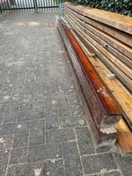 2 hardhouten kolommen 120x120mm 3600mm lang, Doe-het-zelf en Verbouw, Hout en Planken, Ophalen, Gebruikt, Balk, Overige houtsoorten