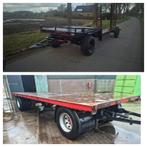 Oprijwagen en Platte wagen/vrachtwagenaanhanger, Ophalen, Glastuinbouw, Transport