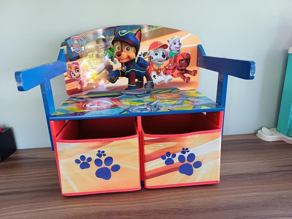 Paw Patrol kinderbankje met opbergruimte, Ophalen, Gebruikt, Stoel