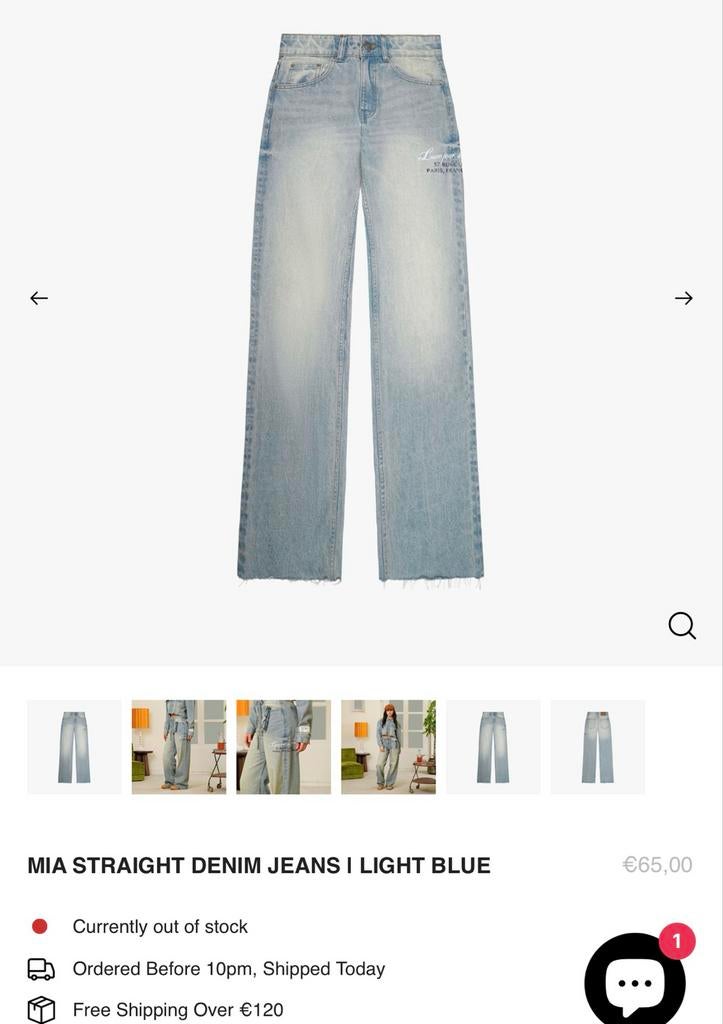 Gezocht: Quotrell Mia Straight Denim Jeans Lichtblauw Maat M, Ophalen of Verzenden, Gedragen, Blauw, W30 - W32 (confectie 38/40)