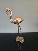 Vintage messing flamingo beeld, Ophalen of Verzenden, Gebruikt, Dier