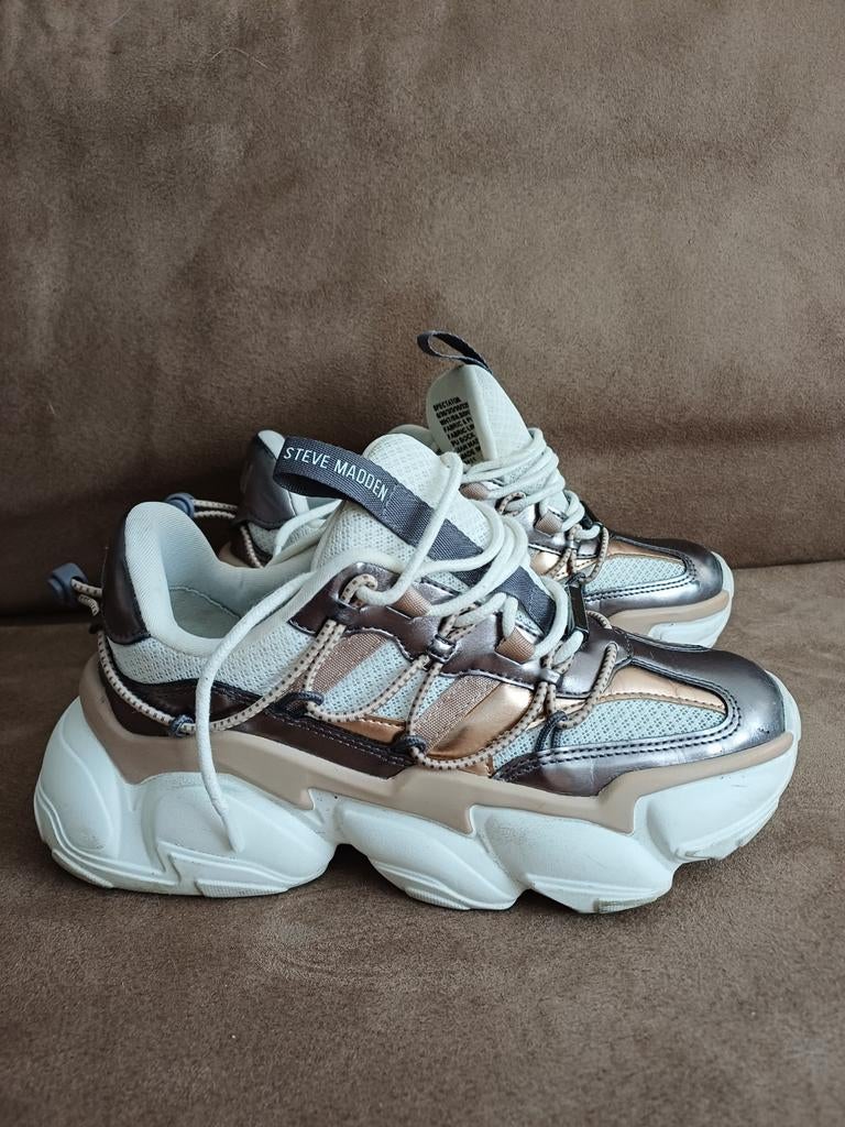 Steve Madden 36, Ophalen of Verzenden, Gedragen, Zwart, Sneakers of Gympen