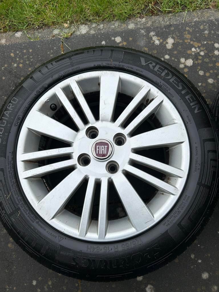 Velgen 15” (met banden)voor Fiat Punto, Auto-onderdelen, Banden en Velgen, Gebruikt, 15 inch, 175 mm, Banden en Velgen