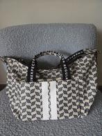 Mooie beige/blauwe schouder- en handtas van 10Days, Sieraden, Tassen en Uiterlijk, Tassen | Damestassen, Verzenden, Zo goed als nieuw