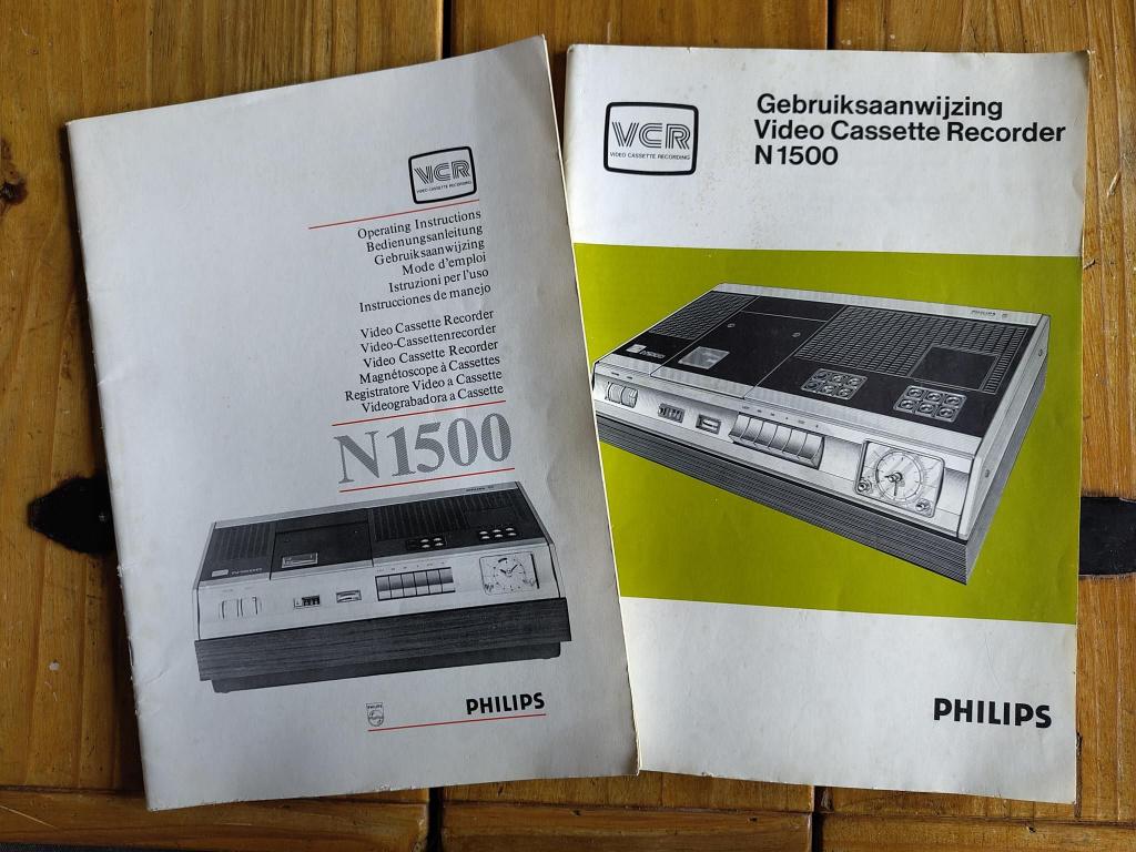 Philips Cassette Recorder N 1500 Gebruiksaanwijzing, Ophalen of Verzenden, Gebruikt, Overige typen