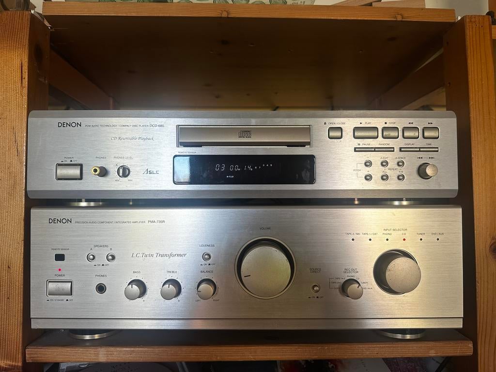 DENON versterker PMA-735R, Ophalen, Gebruikt, 120 watt of meer, Denon