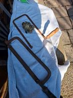 2 antieke zagen en koperen fitting, Ophalen of Verzenden