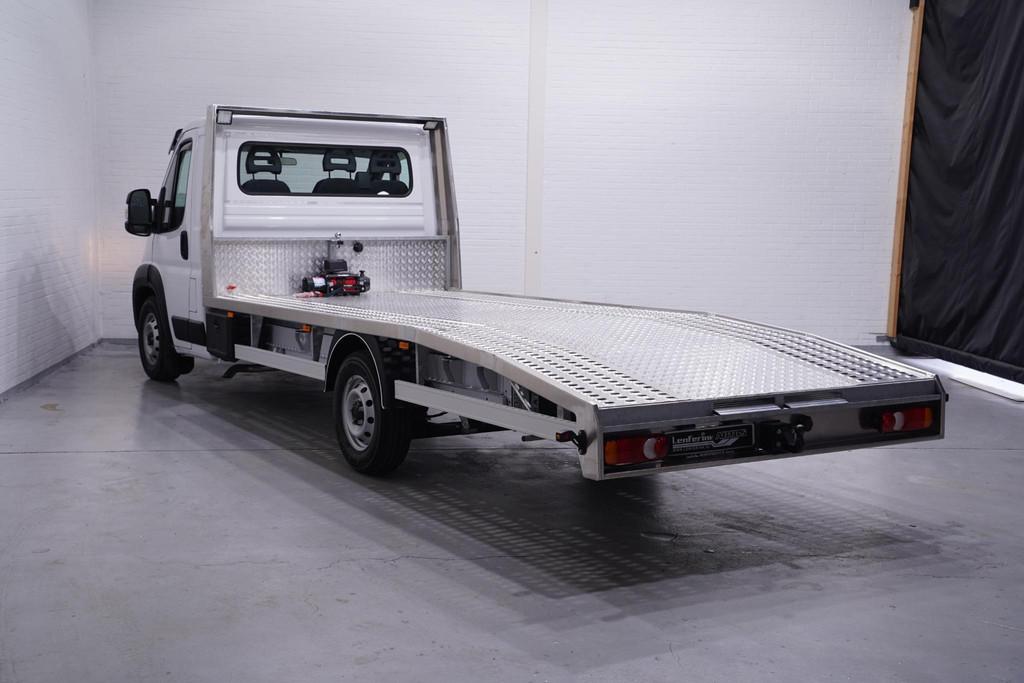 Fiat Ducato 2.2 MJet 140 pk L4 Autotransporter Airco, BPM vr, Auto's, Bestelauto's, Voorwielaandrijving, Stof, Gebruikt, 4 cilinders