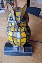 Tiffany stijl lamp uil, Ophalen of Verzenden