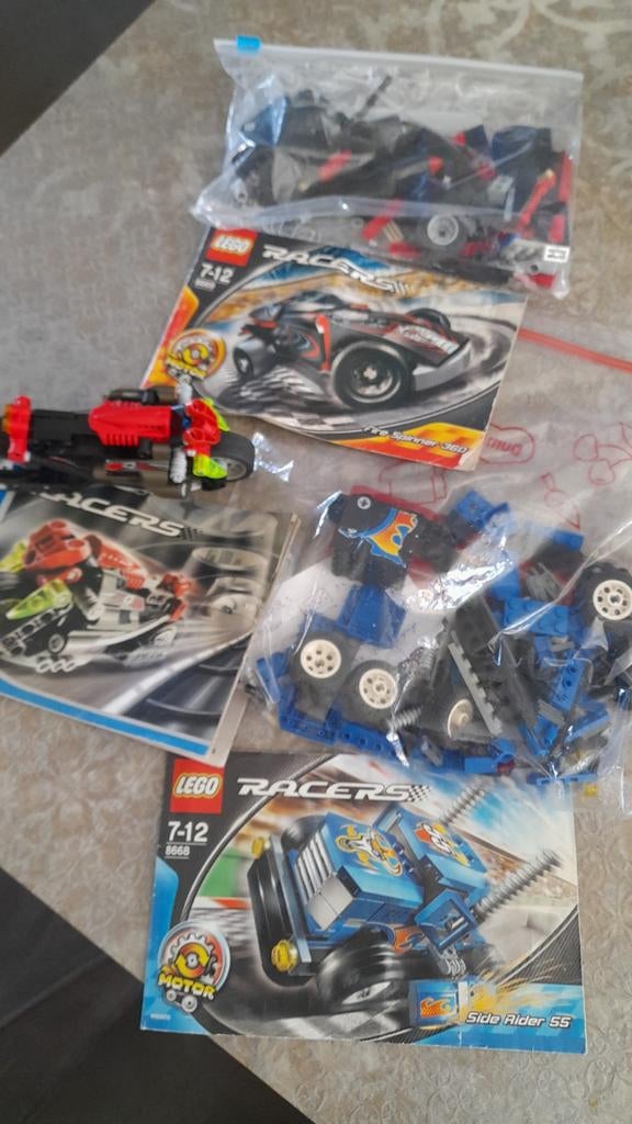 Ruim 2 kg Lego City en Racers en losse kleuren, Meerdere sets, Gebruikt, Lego, Ophalen of Verzenden
