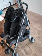 Maclaren Twin Techno Duowagen - Zwart, Kinderen en Baby's, Buggy's, Ophalen of Verzenden, Zo goed als nieuw, Maclaren, Verstelbare rugleuning