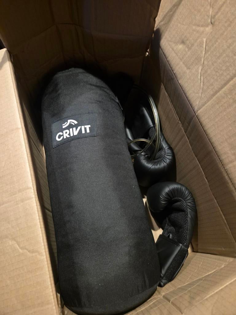 CRIVIT Kinder Boksset: Bokszak en Handschoenen, Ophalen of Verzenden, Zo goed als nieuw, Bokszak