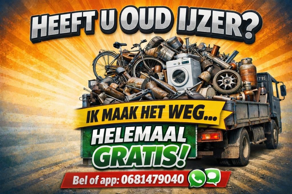 Gratis ophalen van oud ijzer, Ophalen of Verzenden