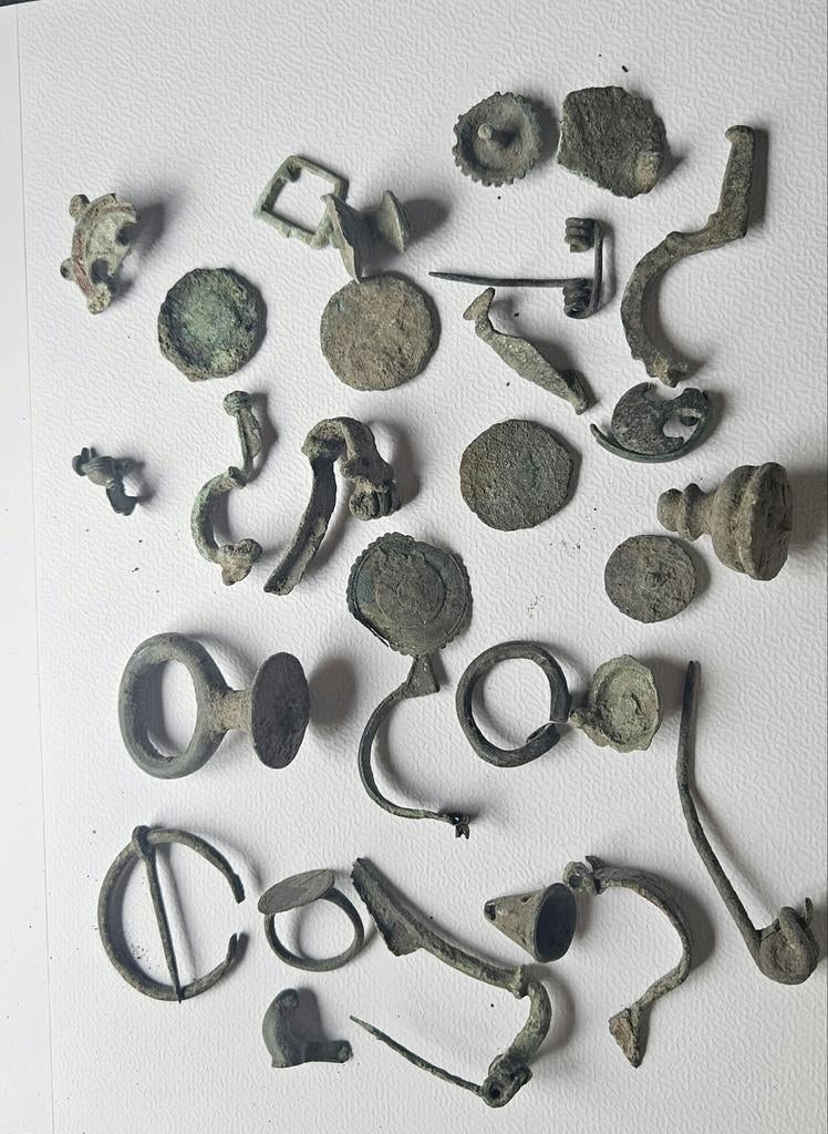 Bodemvondst lot Romeinse objecten, Ophalen of Verzenden